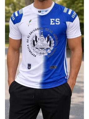 El Salvador Soccer Jersey Mens XL White Blue Umbro National Team Football Shirt